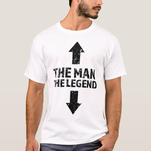 人伝説おもしろいなメンズワイシャツ Tシャツ (正面)