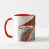 人体の解剖学 マグカップ (左)