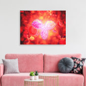 人体の顕微鏡的見解 キャンバスプリント (インサイチュ (リビング))