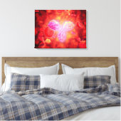 人体の顕微鏡的見解 キャンバスプリント (インサイチュ (寝室))