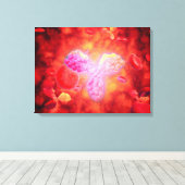 人体の顕微鏡的見解 キャンバスプリント (インサイチュ (ウッドフロア))