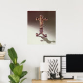 人体剣の柄 ポスター (ホームオフィス)