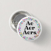 人体図の円の中のAe Aer Aersの代名詞 缶バッジ (正面&裏面)