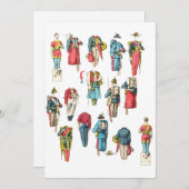 人兵ミニチュア紙人形 シーズンカード (正面/裏面)