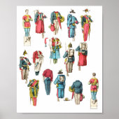 人兵ミニチュア紙人形 ポスター (正面)