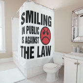 人前で微笑むのは法に反する シャワーカーテン (インサイチュ)