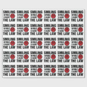 人前で微笑むのは法に反する ラッピングペーパー (フラット)