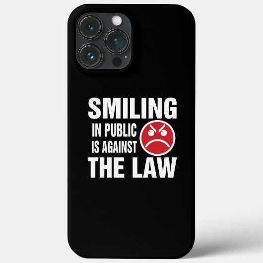 人前で微笑むのは法に反する Case-Mate iPhoneケース (裏面)