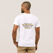 人前で静かにハッスル Tシャツ (裏面フル)