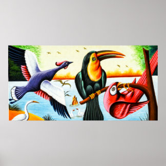 人力車のアートバード ポスター