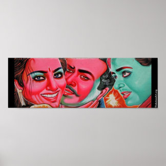 人力車アートスモールポスター ポスター