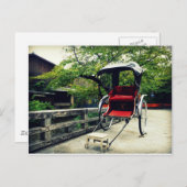 人力車日本の ポストカード (正面/裏面)