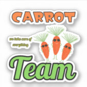 人参おもしろいチーム シール (正面)