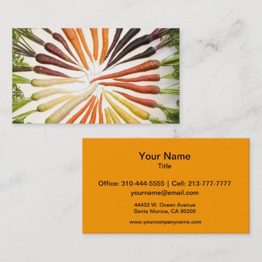 人参カラフル 名刺 (正面/裏面)