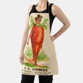 人参ビクトリアン商カードプリント エプロン (インサイチュ)