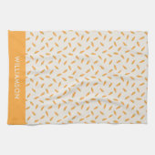 人参 野菜柄 オーダーメイド キッチンタオル (横)