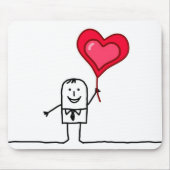 人及びハート マウスパッド (正面)