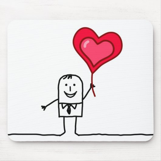 人及びハート マウスパッド (正面)