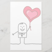 人及びハート 便箋 (正面)