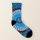 人及び女性のソックス(雷鳥の青) ソックス (右外側)