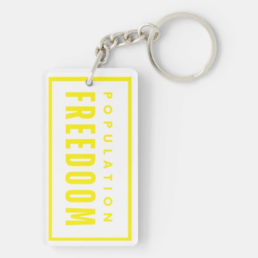 人口の自由 キーホルダー (裏面)