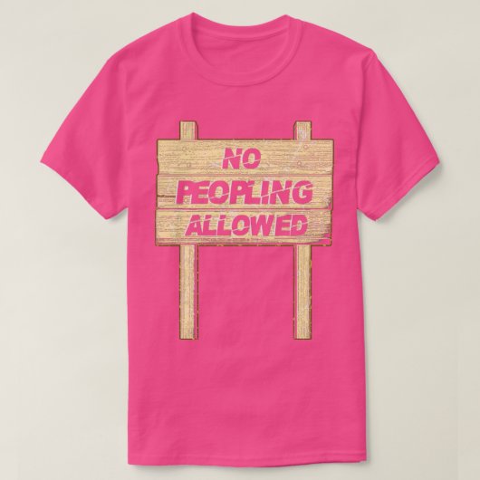 人口は許可されない Tシャツ (デザイン正面)