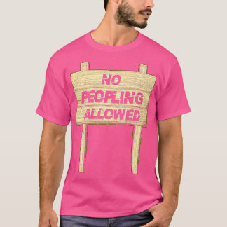 人口は許可されない Tシャツ
