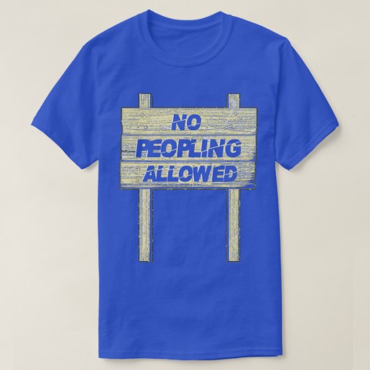 人口は許可されない Tシャツ (デザイン正面)