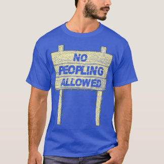 人口は許可されない Tシャツ