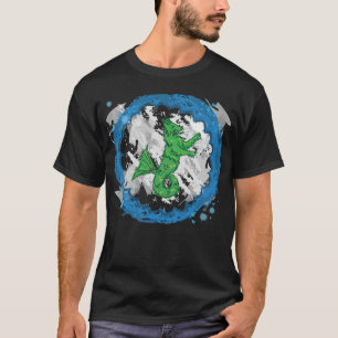 人口バッジ(霧) Tシャツ