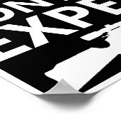 人口制御おかしな狩猟ポスターblk ポスター (角)