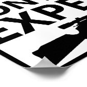 人口制御おもしろい狩りポスター ポスター (角)