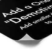 人口動態ポスター…自分で作成!! ポスター (角)