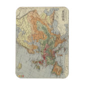 人口密度 |ヨーロッパの地図 マグネット (縦)