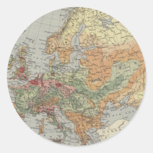 人口密度 ヨーロッパの地図 ラウンドシール