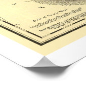 人口密度USAマップ1890 ポスター (角)