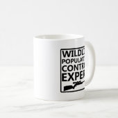 人口抑制おもしろ狩猟マグカップ コーヒーマグカップ (正面右)