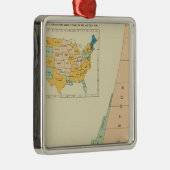 人口17901890の22の成長の要素 メタルオーナメント (右)