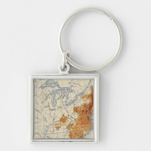 人口1,800人 キーホルダー (正面)