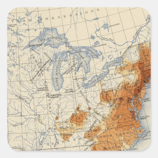 人口3人1800 スクエアシール (正面)