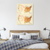 人口5人1870人1880人 キャンバスプリント (インサイチュ (寝室))