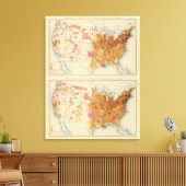 人口5人1870人1880人 キャンバスプリント (インサイチュ (リビング))