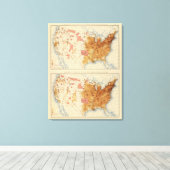 人口5人1870人1880人 キャンバスプリント (インサイチュ (ウッドフロア))