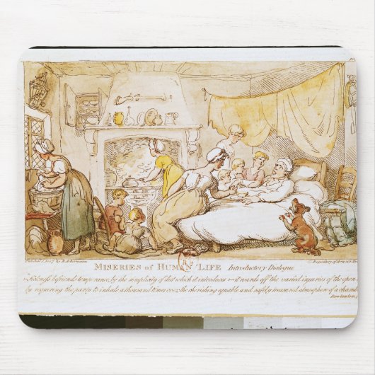 人命の悲惨さ: 序ダイアログ マウスパッド (正面)