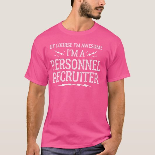 人員採用者おもしろいの図解と男性へHome Tシャツ (正面)