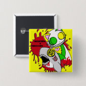 人喰いと瞬殺イエロー 缶バッジ (正面&裏面)
