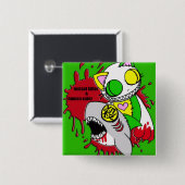 人喰いと瞬殺グリーン 缶バッジ (正面&裏面)