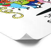 人図解入りの、写真付きの々踊り ポスター (角)