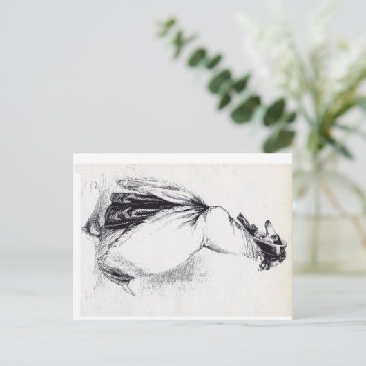 人型の雌犬 ポストカード (スタンド正面)