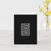 人型の カード (黄色い花)